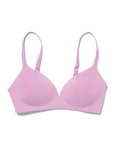 voorgevormde bh zonder beugel recycled/micro roze