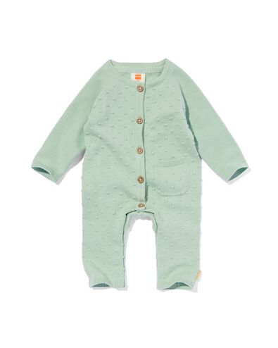 newborn jumpsuit gebreid groen