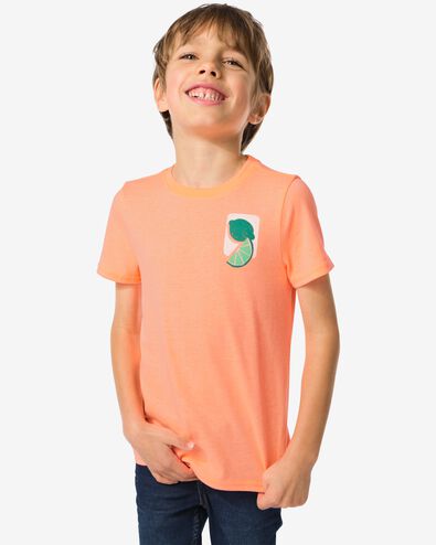 kinder t-shirt citrus oranje