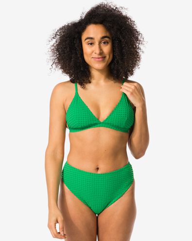 dames bikinibroekje hoge taille groen