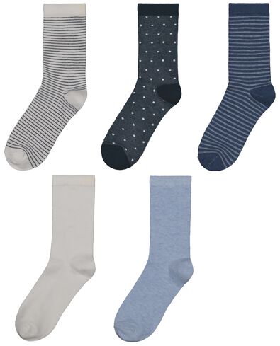 damessokken - 5 paar blauw