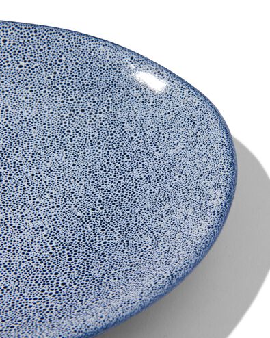 schaal 30cm Porto reactief glazuur wit/blauw