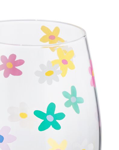 drinkglas 550ml bloemen