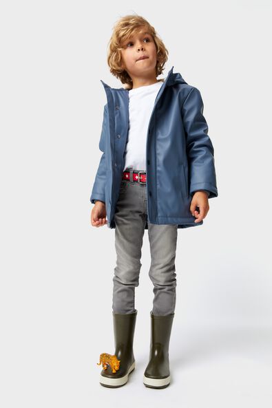 kinderjas met capuchon blauw