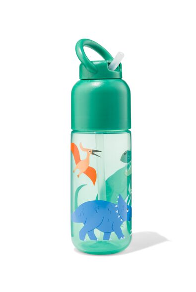 waterfles met rietje dino 300ml
