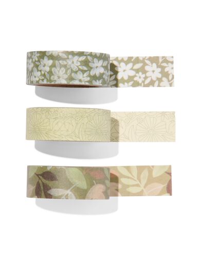 washi tapes groen - 3 stuks