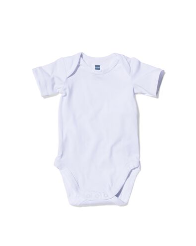 romper organic katoen stretch - 2 stuks wit