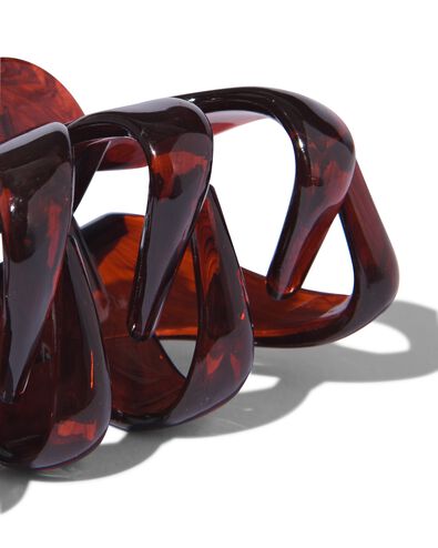haarklemmen bruin 6cm - 2 stuks