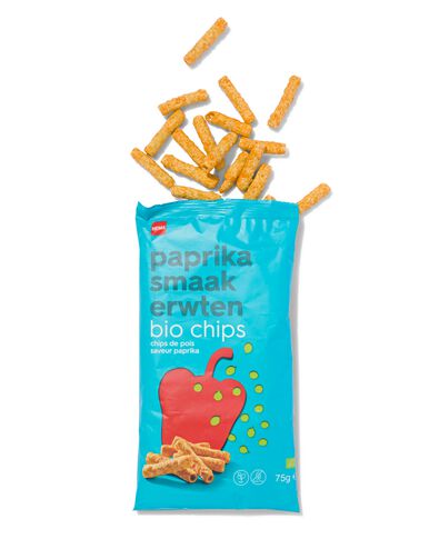 bio chips erwten 75gram paprika