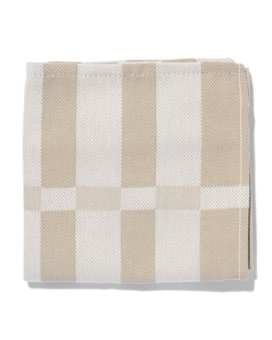 theedoek 65x65 katoen taupe