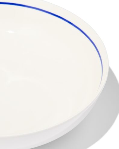 diep bord &Oslash;22cm Tafelgenoten new bone wit met blauw