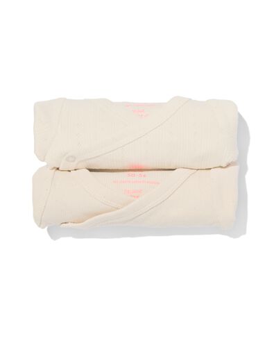 newborn meegroei overslagromper rib stretch ecru