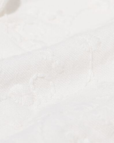 newborn kledingset broek en shirt met borduur ecru