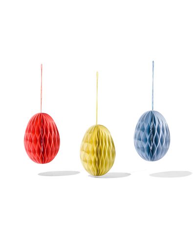 honeycomb paaseieren papier 6cm - 3 stuks