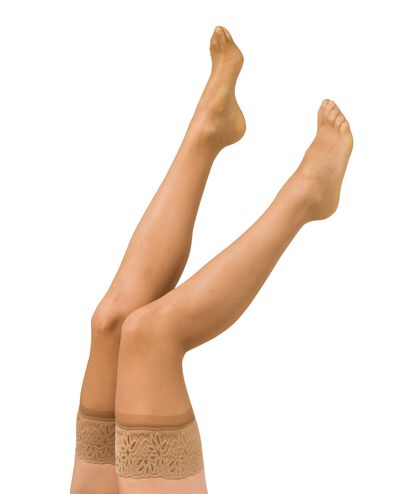 hold ups met kant - matt 15 denier naturel