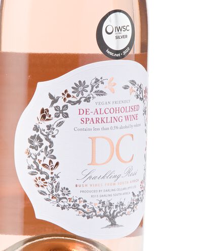 Darling Cellar gedealcoholiseerde sparkling ros&eacute; 0.75L