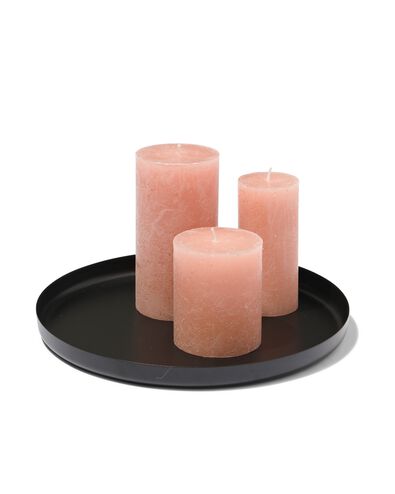kaarsonderzetter - &Oslash; 25 cm - zwart