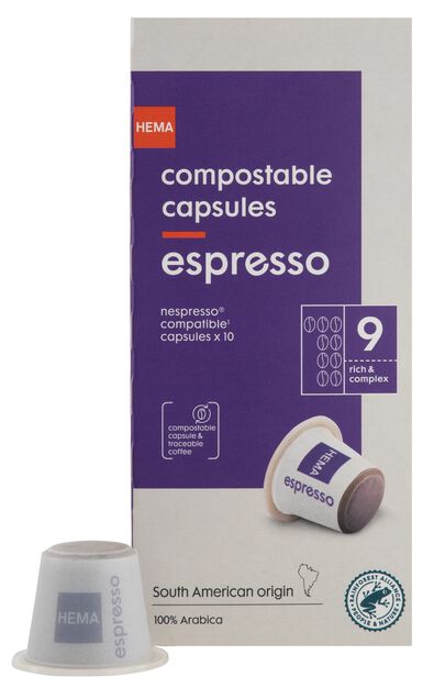 koffiecups espresso - 10 stuks