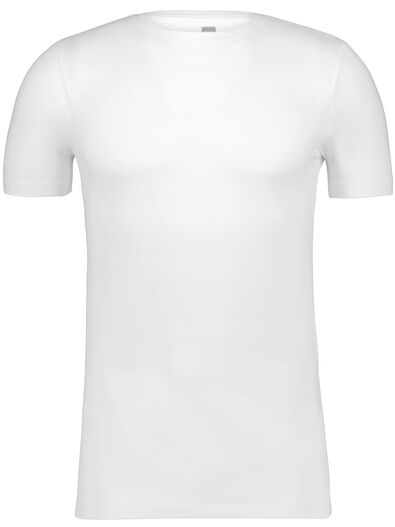 heren t-shirt slim fit o-hals wit