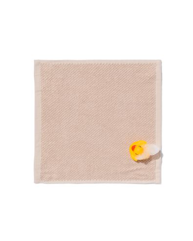gezichtsdoekjes 30x30 zware kwaliteit beige rijstkorrel - 4 stuks
