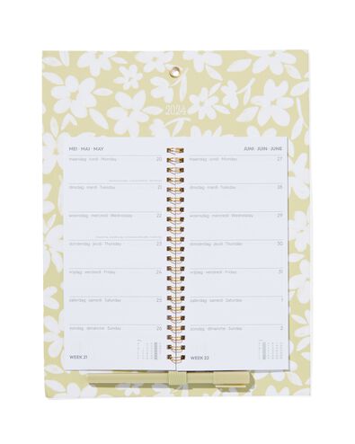 weekkalender 2024 - 30x24 groene bloemen