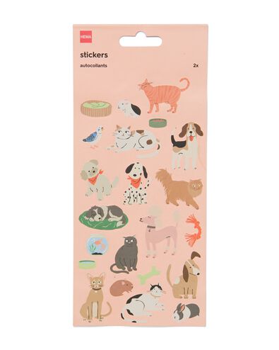 stickervellen huisdieren 19x10 - 2 vel