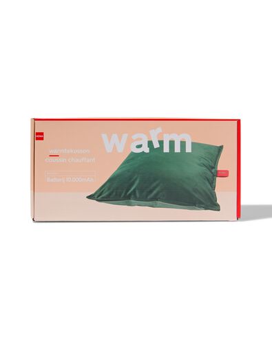 oplaadbaar warmtekussen 50x50cm groen