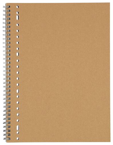 collegeblok A4 geruit 10x10mm kraft