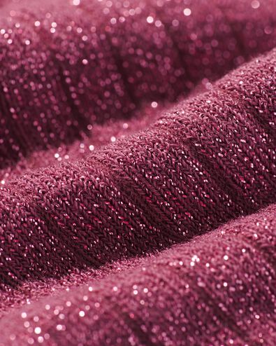 dames sokken met katoen en glitters - 2 paar roze