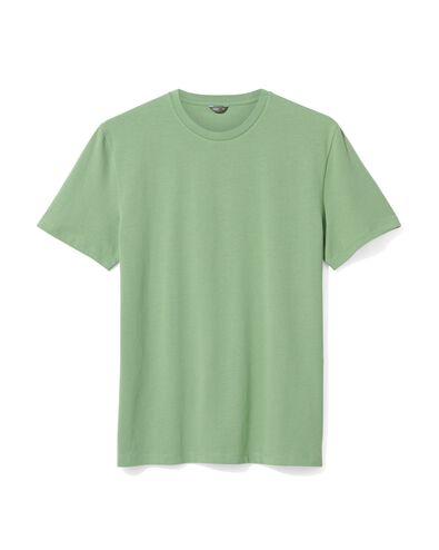 heren t-shirt regular fit o-hals groen