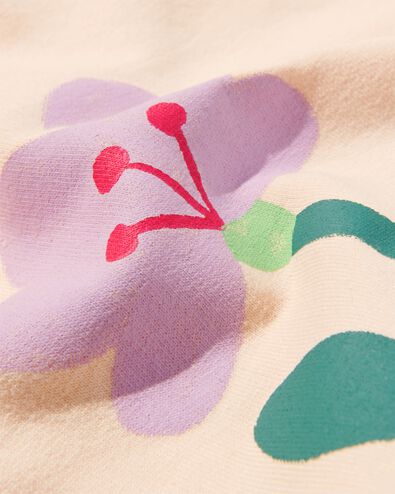 babysweater met bloem perzik