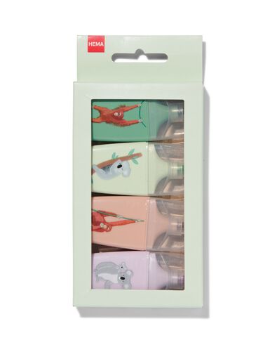 mini markers dieren - 4 stuks