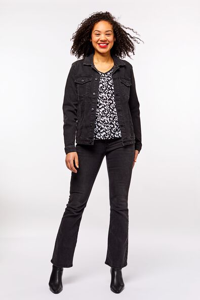 dames jeans bootcut shaping fit zwart