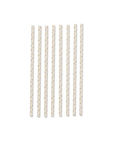 papieren rietjes goud 20cm - 20 stuks