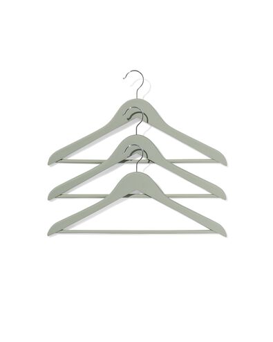 kledinghangers hout grijs - antislip - 3 stuks