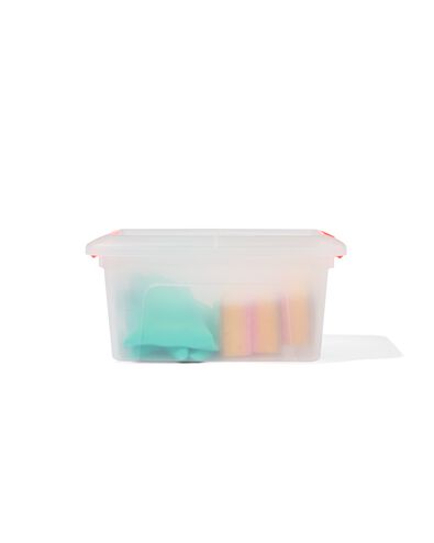 opbergdoos met deksel Rome 5L 28x19.5x14cm oranje