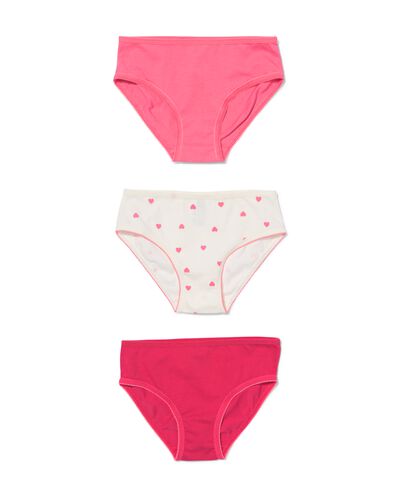kinderslips katoen - 3 stuks roze
