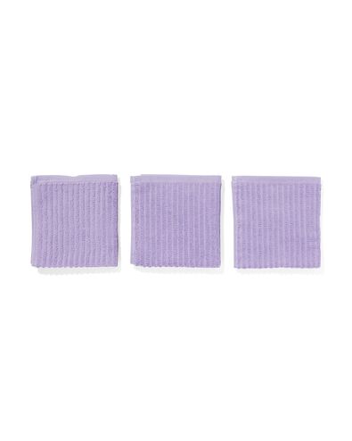 vaatdoekjes 30x30 katoen lila - 3 stuks