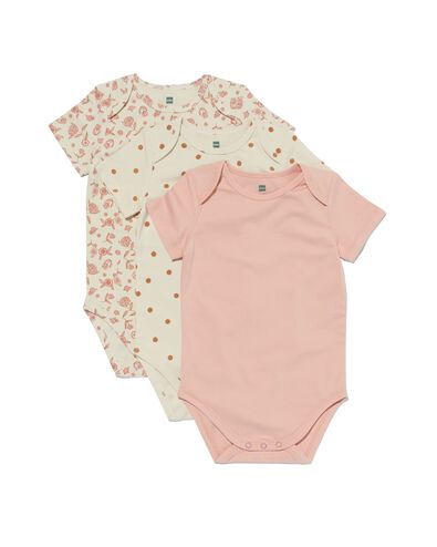 rompers met stretch - 3 stuks gebroken wit