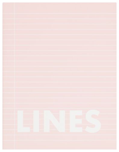 schriften roze A5 gelinieerd - 3 stuks