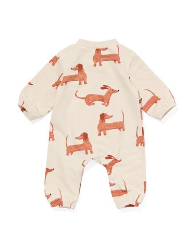 newborn jumpsuit sweat hond ecru
