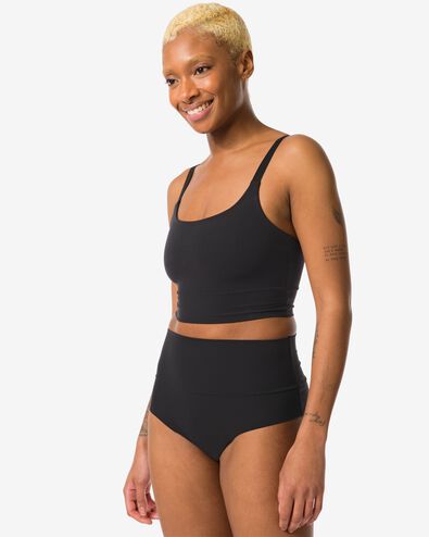 damesstring met hoge taille ultimate comfort zwart