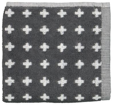 keukendoek - 50 x 50 - katoen - grijs kruisjes