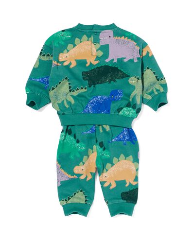 baby kleding sweatset dino groen