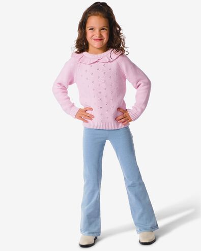 kinderlegging flared lichtblauw