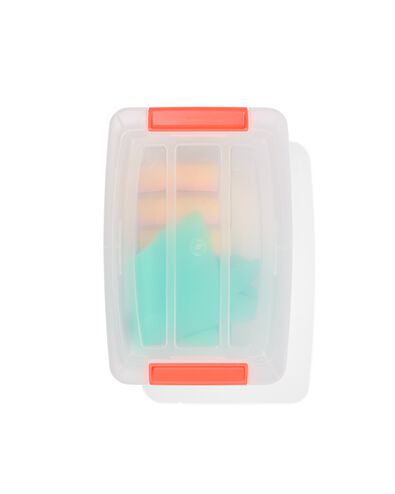 opbergdoos met deksel Rome 5L 28x19.5x14cm oranje