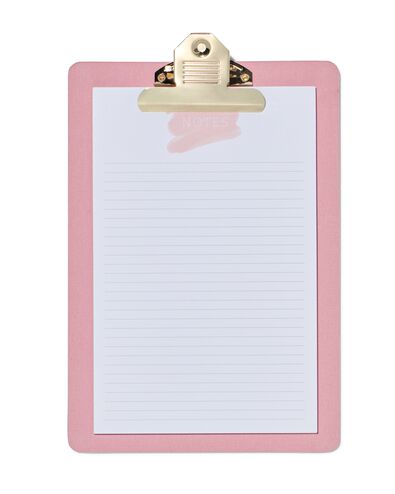 klembord 26x18 stof roze