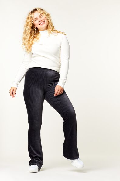 dames top rib wit