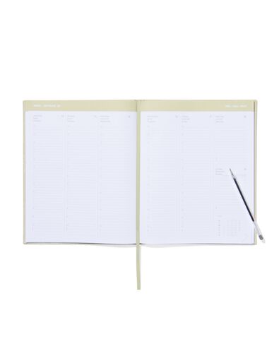 bureau agenda 2024 geborduurde bloemen 26x21