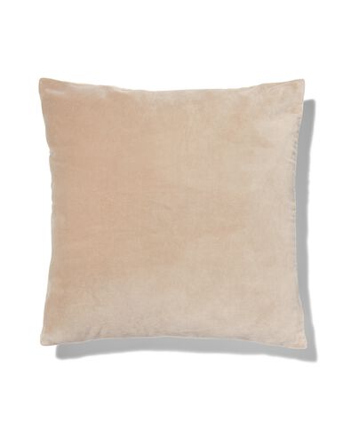 kussenhoes velours 50x50 beige